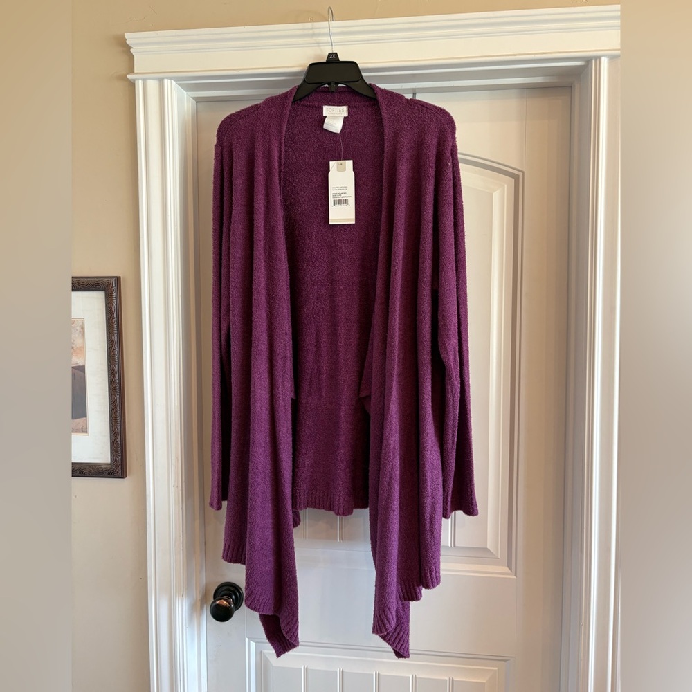 Softies Purple Cardigan- SUPER SOFT!